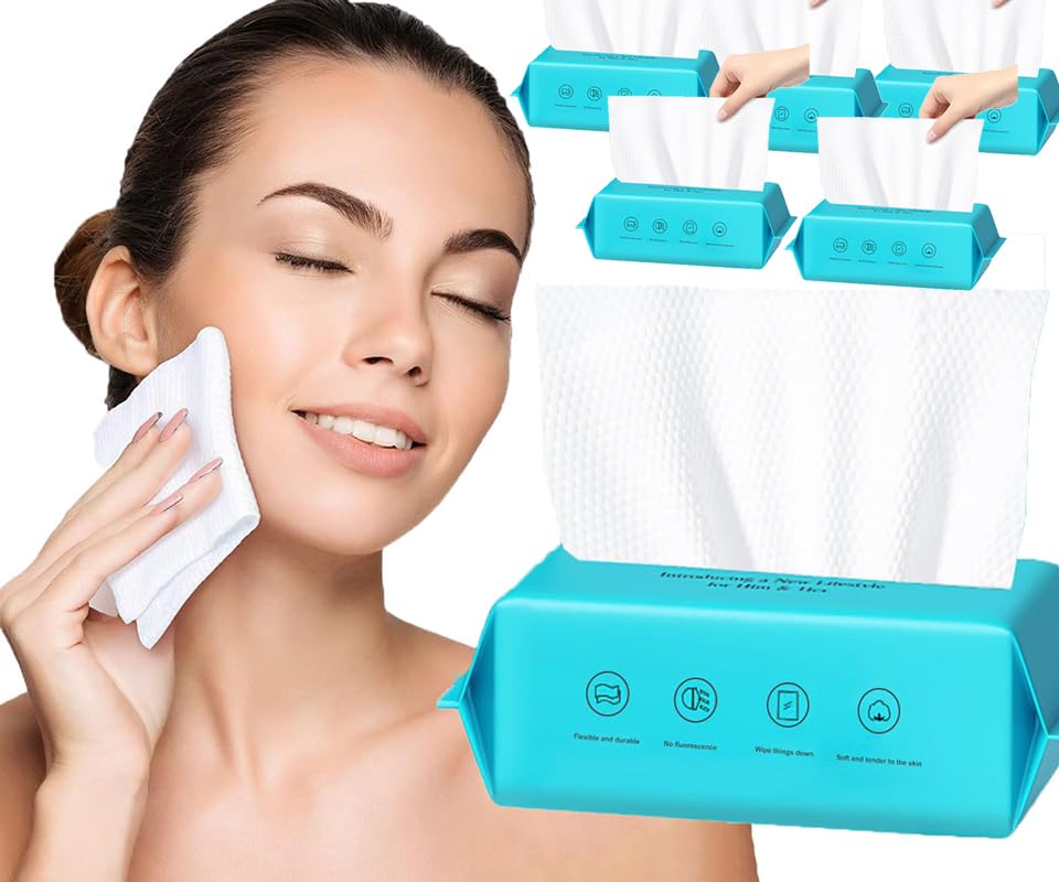 MAYCREATE® Disposable Towels, 360 Count, Soft 100% Cotton Facial Dry Wipes, Multi-Purpose for Skincare, Makeup Removal, Baby Care, House Cleaning L 20 * 20cm MAYCREATE® Disposable Towels, 360 Count, Soft 100% Cotton Facial Dry Wipes, Multi-Purpose for Skincare, Makeup Removal, Baby Care, House Cleaning L 20 * 20cm